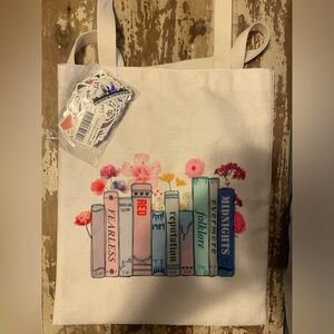 Taylor swift tote with stickers